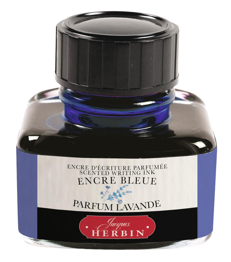 Jacques Herbin Herbin Georges Lalo 13710T Scented Ink Lavender, 30 ml, 4.90 x 4.90 x 5.20 cm, Blue - Image 1